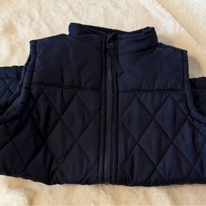 Crown & Ivy Kids Navy Quilted Vest